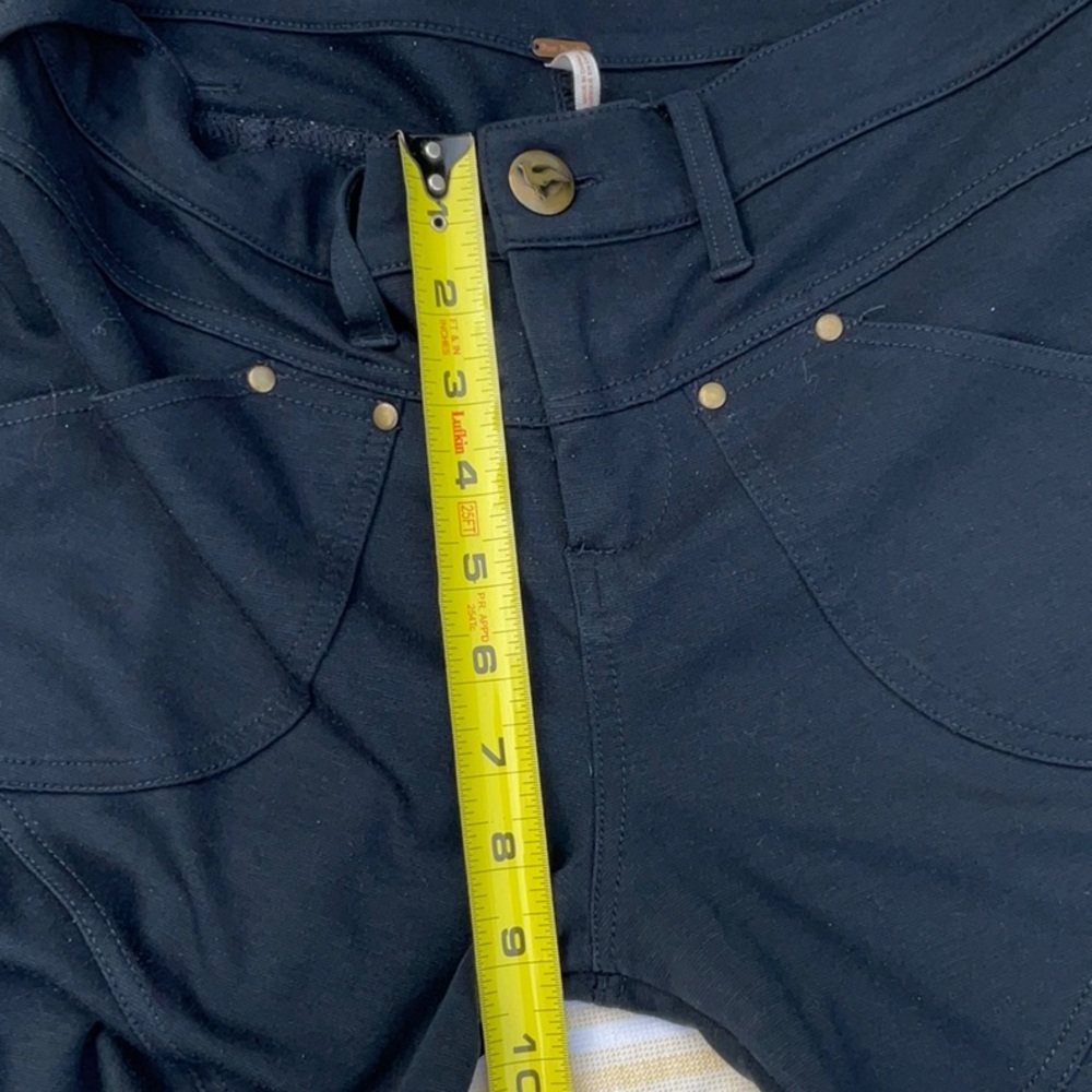 Eh 🎁 Free people skinny pants sz 29 inseam 30 black front and back pockets - Picture 10 of 13